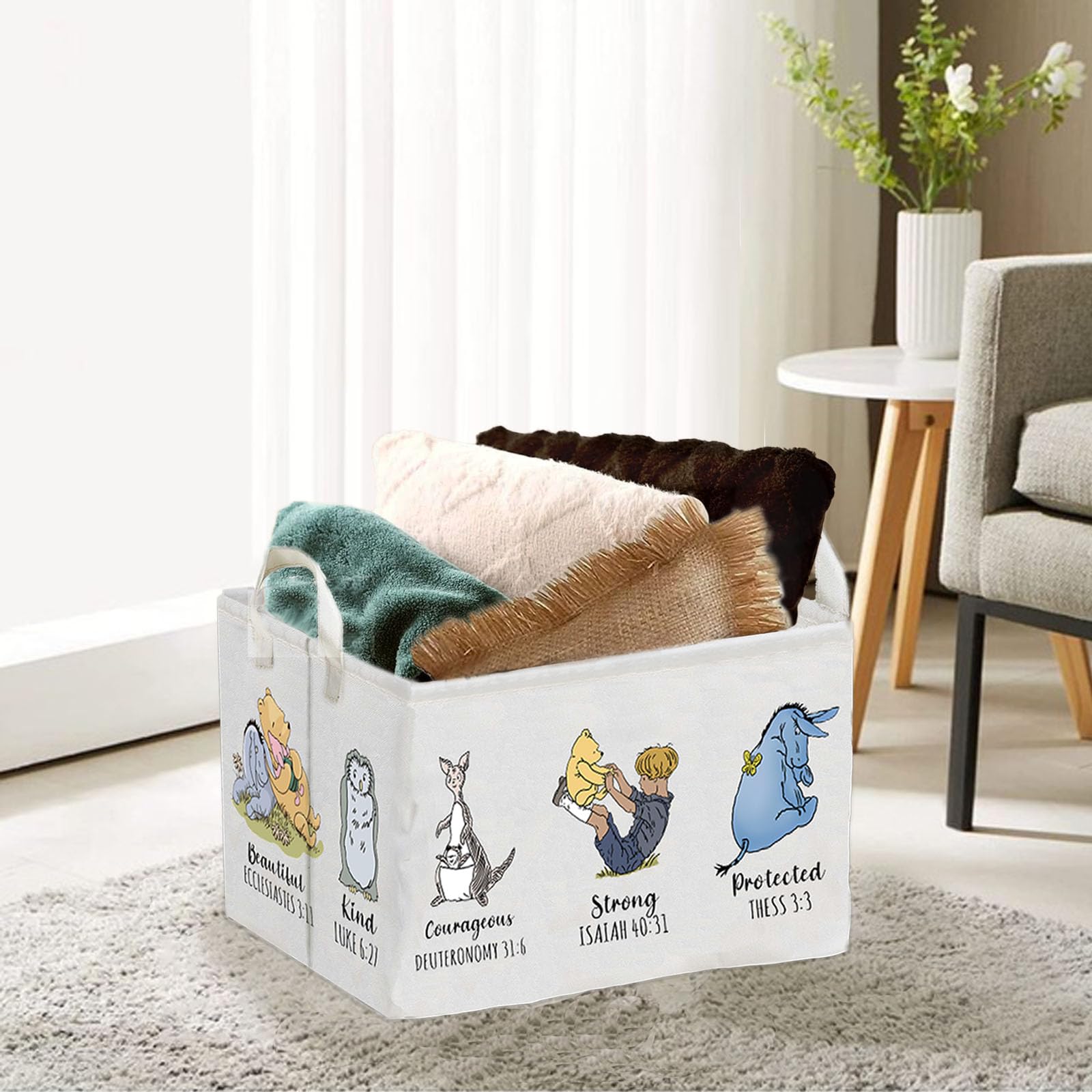 QZCYU Winnie toy storage keeps play areas tidy