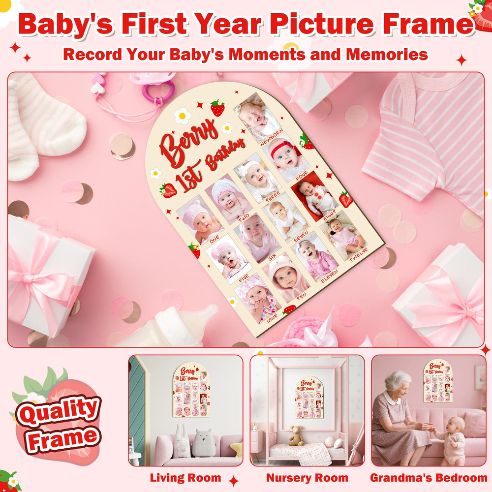 R HORSE 3D Berry nursery decor adds warm strawberry charm to a room.