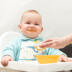 R HORSE animal-pattern bibs brighten mealtimes with bear, fox, and dinosaur designs
