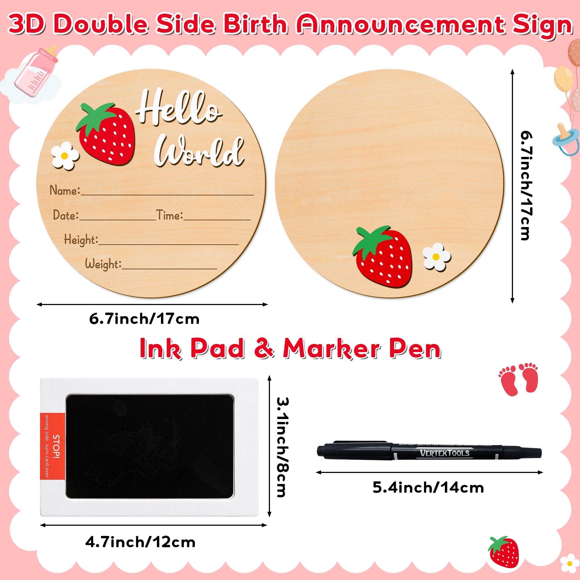 R HORSE sign marker pen shown for easy, bold newborn info writing in photos.