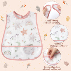 R HORSE double-layer bib shows durable comfort for babies.
