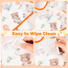 R HORSE bib featuring crumb catcher pocket to catch spills.