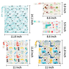 R HORSE dinosaur print wet dry bag ideal for car trips and beach days.
