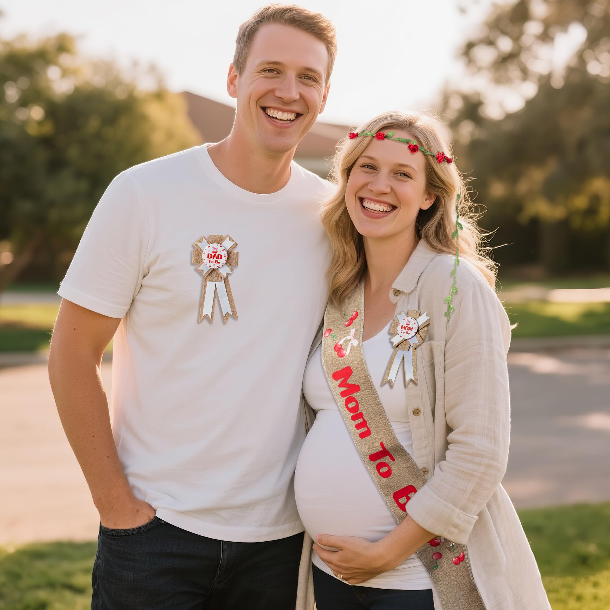 R HORSE flower crown headband in cherry for charming baby shower outfits