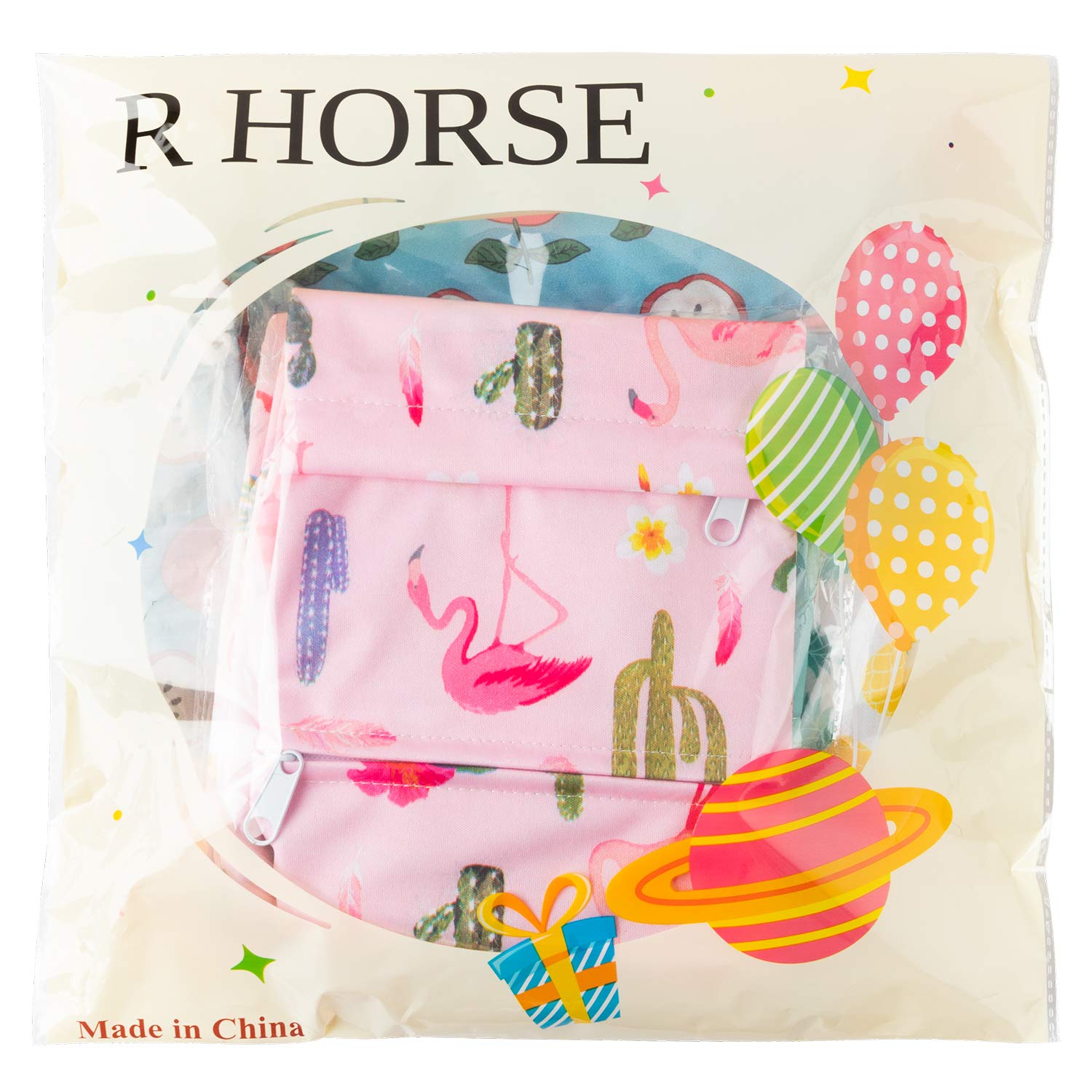 R HORSE handle-stroller-clip bag design supports easy hanging and access.