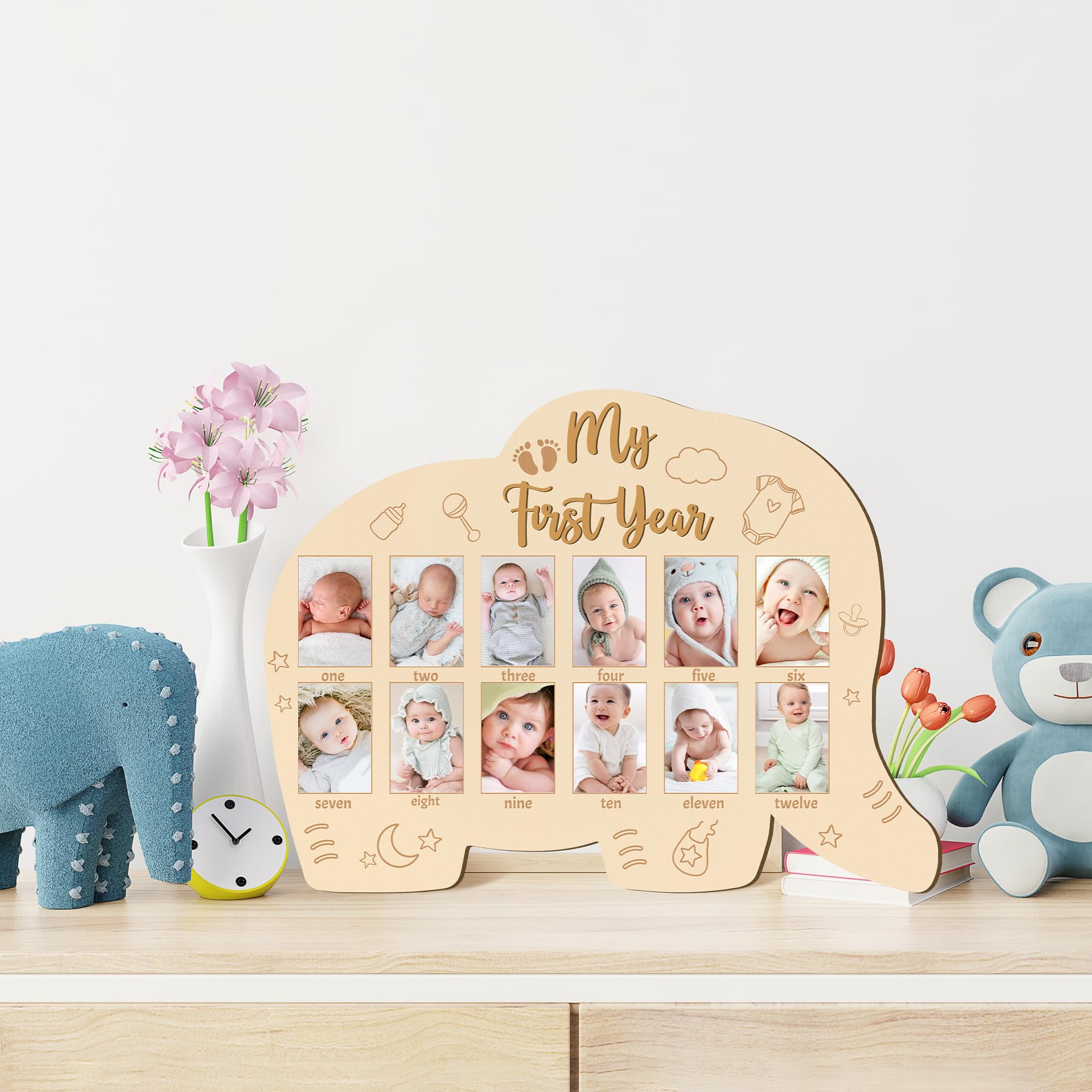 R HORSE My First Year display showcasing newborn to one-year milestones.