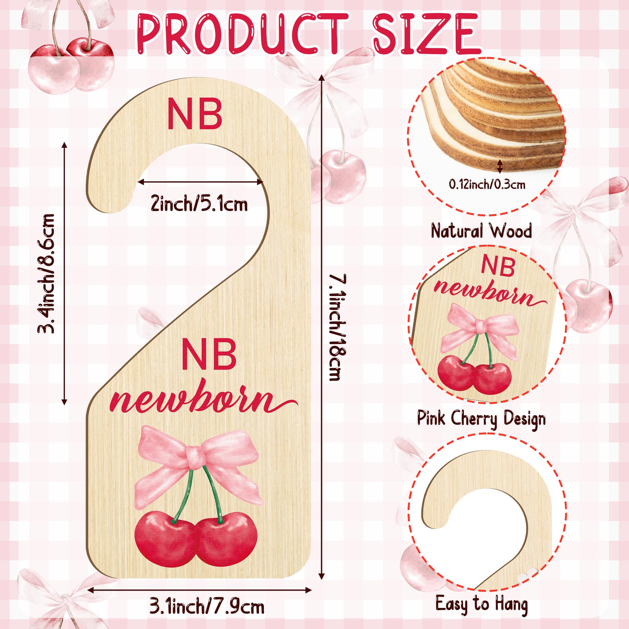R HORSE wooden baby closet divider 0-3m keeps tiny clothes neatly arranged