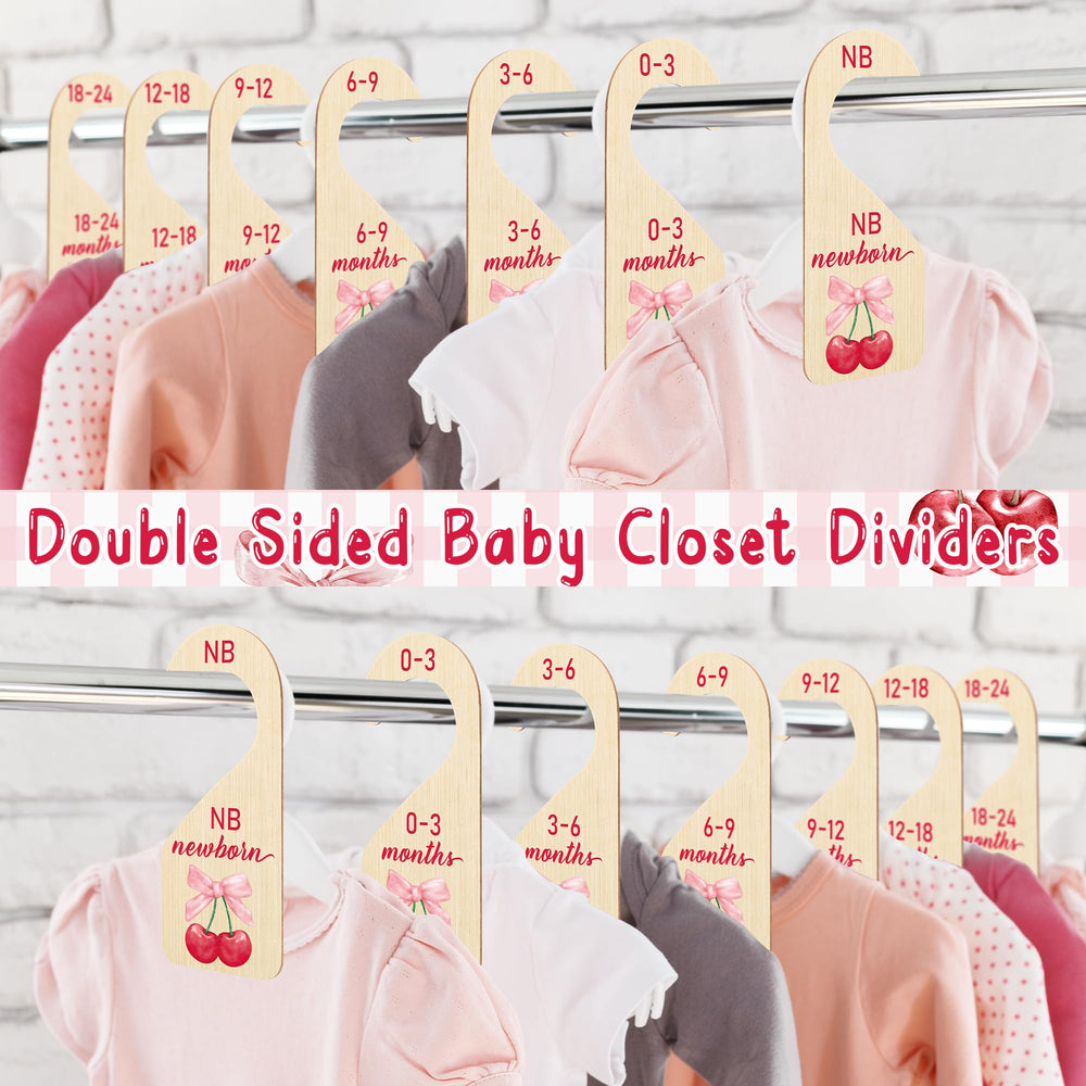 R HORSE wooden baby closet divider 3-6m helps quick outfit selection