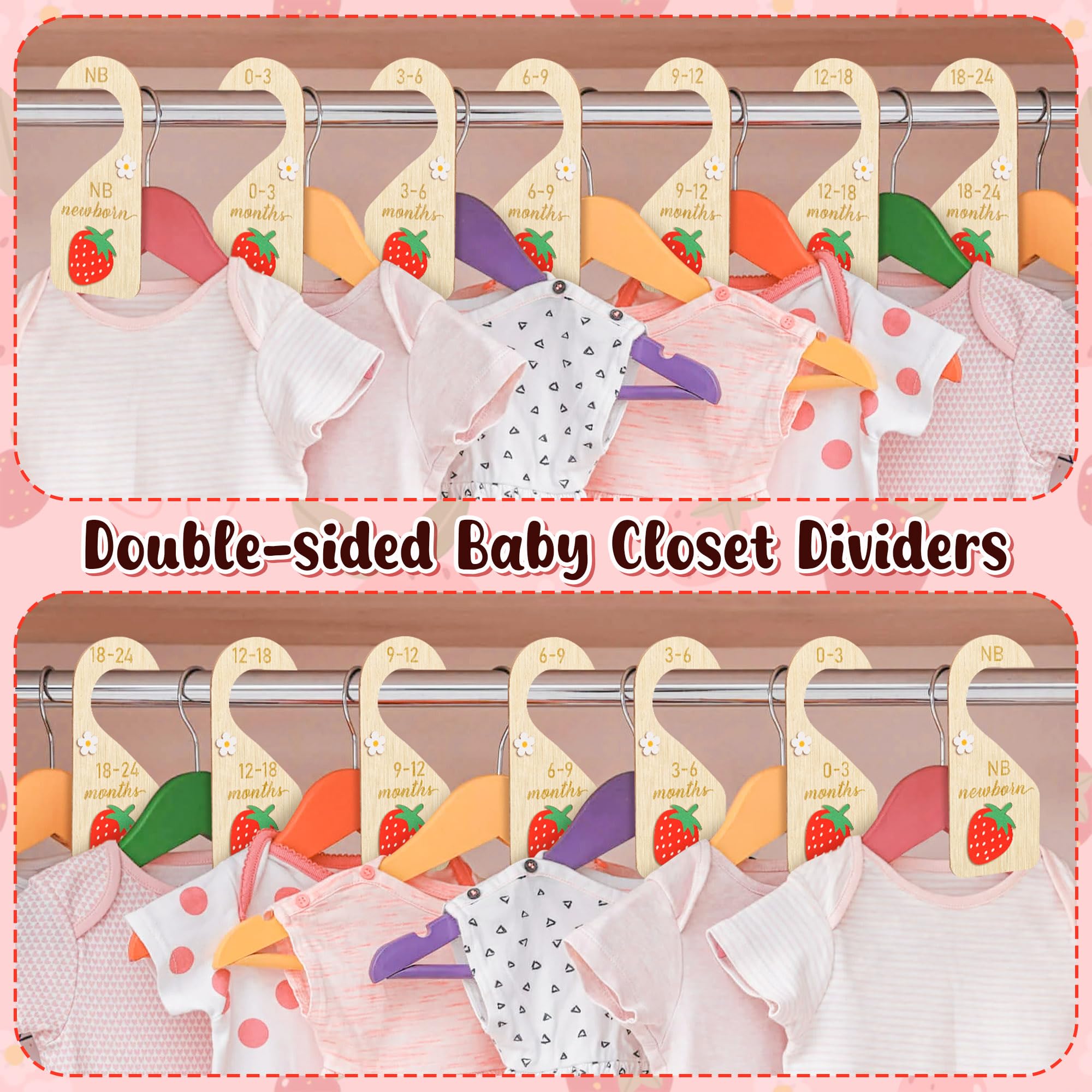 R HORSE wooden dividers feature smooth finish safe for little hands and clothes.