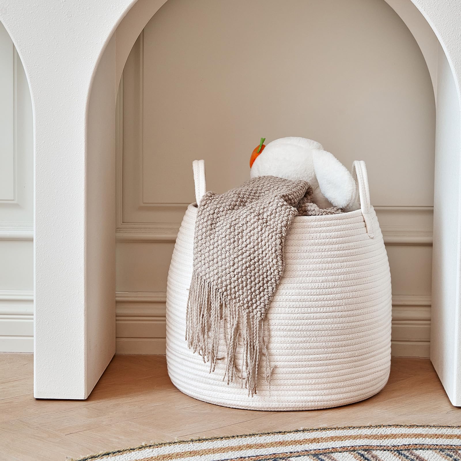 R RUNKA soft cotton rope design is safe for kids and pets