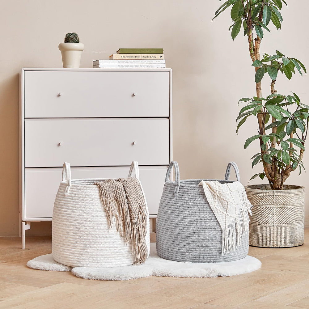 R RUNKA durable basket ideal for blankets and plush toys in a nursery