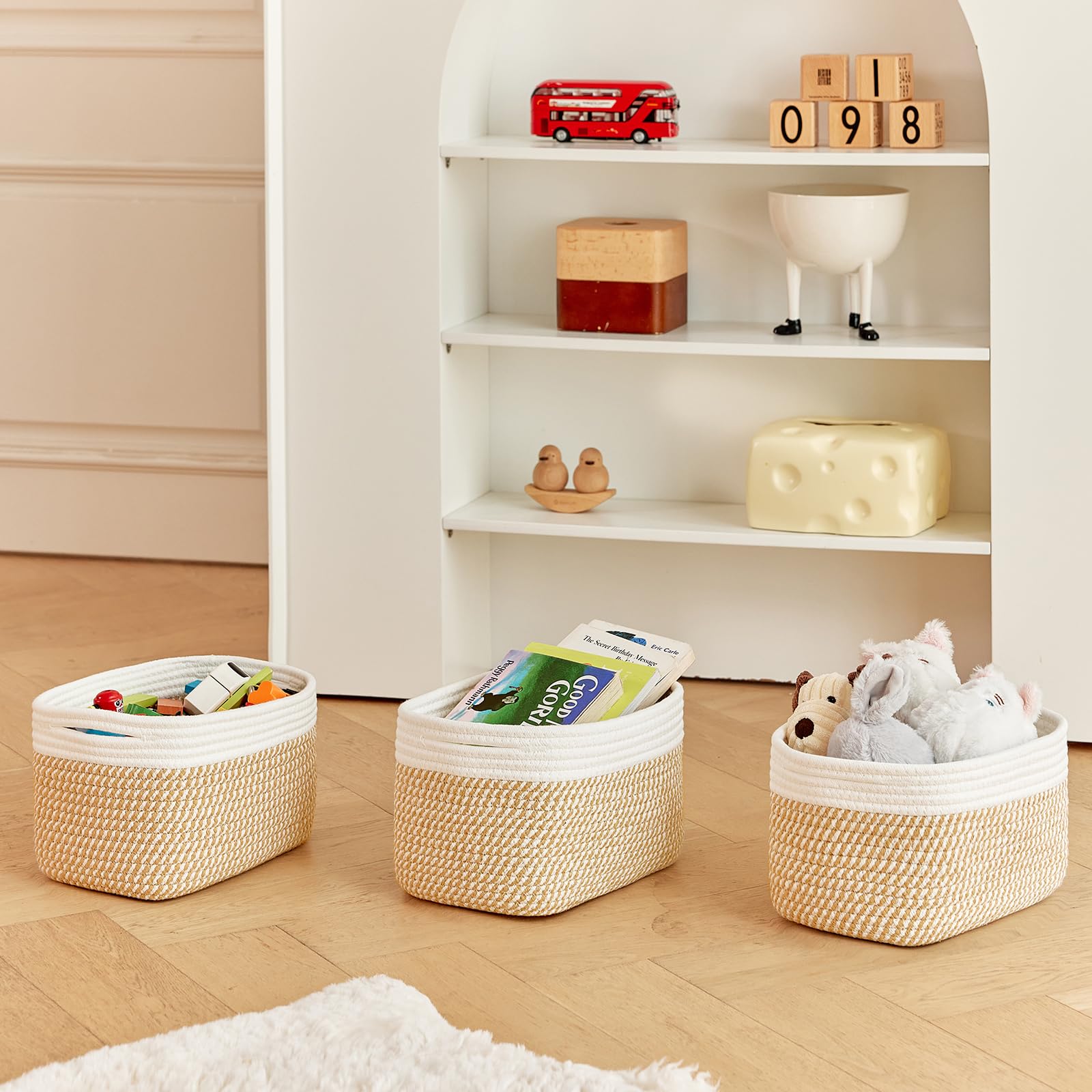 R RUNKA bathroom storage use demonstrates tidy cosmetics and toiletries organization