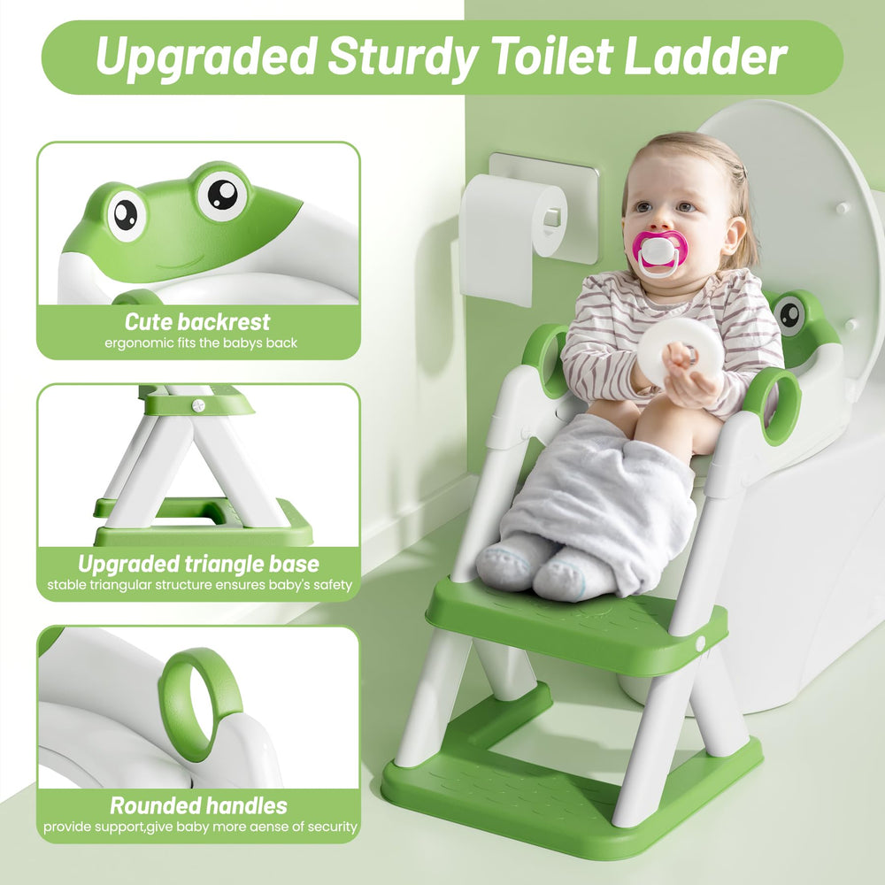 RABB 1ST Frog Potty Seat soft-cushion enhances skin comfort during use
