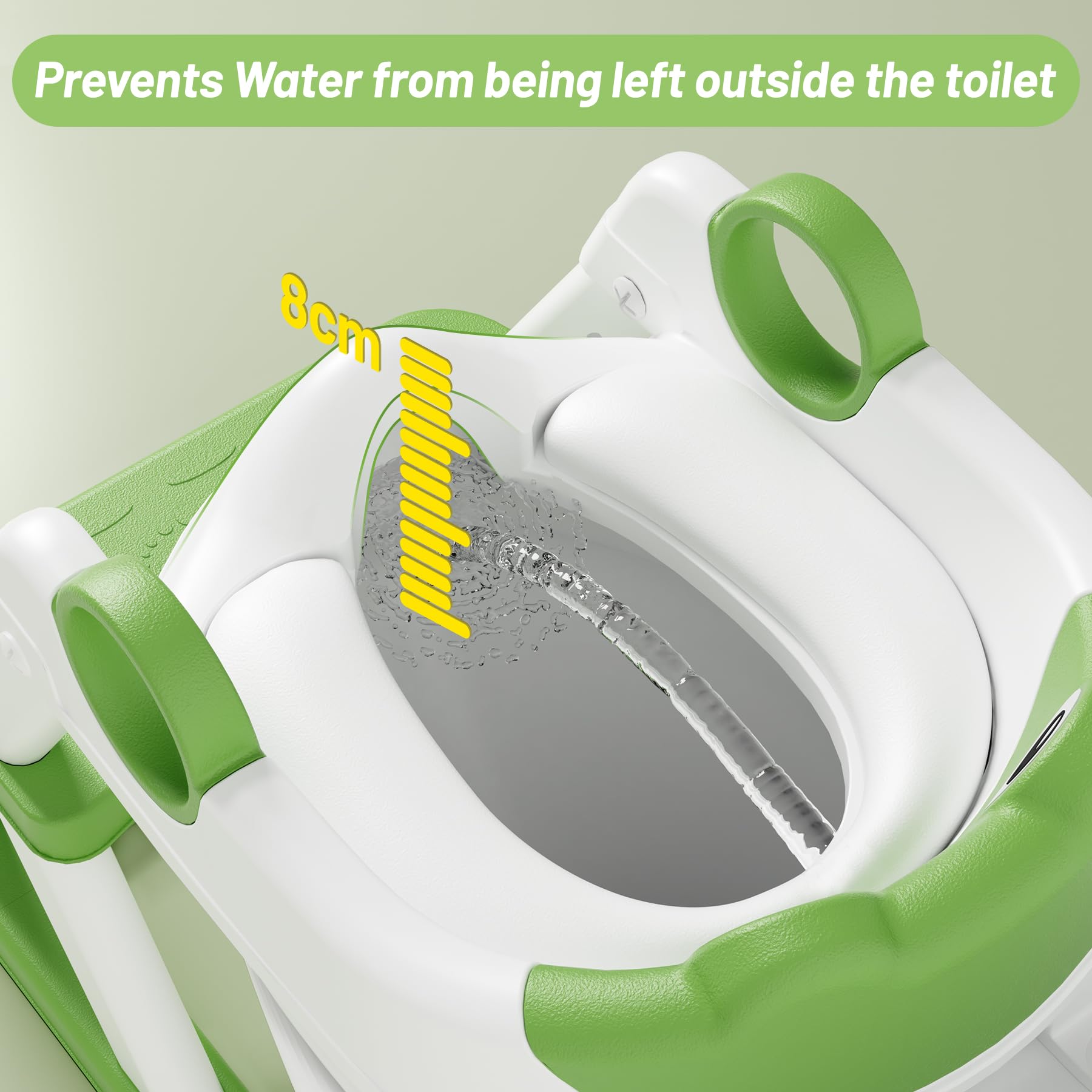 RABB 1ST Frog Potty Seat two-in-one-step-stool supports brushing teeth reach