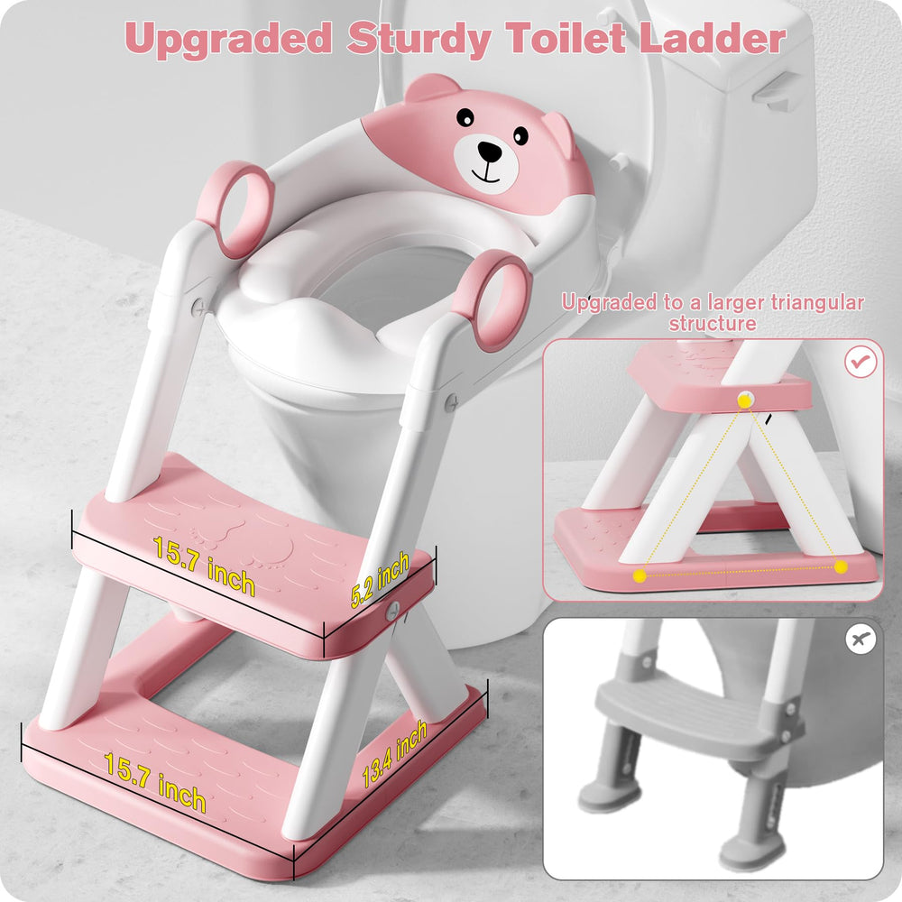 RABB 1ST potty seat 2-in-1 design doubles as a step stool