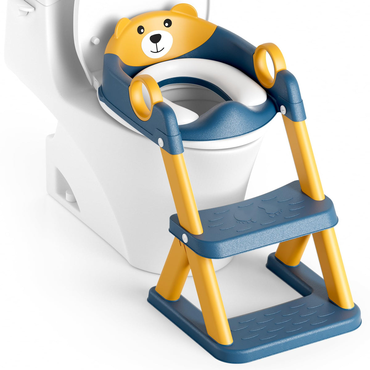 Rabb 1st Potty Seat folded design enables easy storage and quick setup.