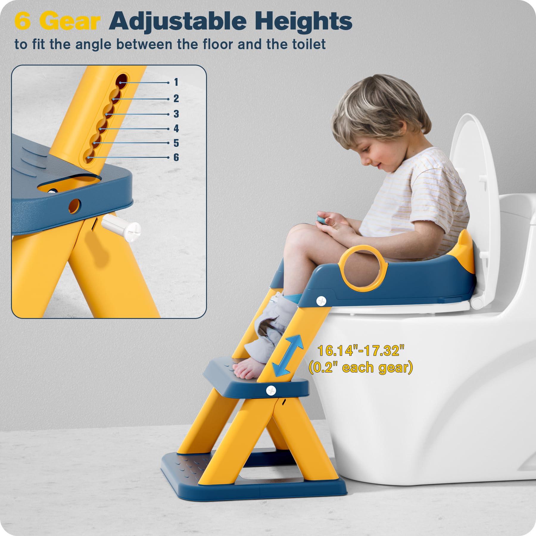 Rabb 1st Potty Seat step stool helps kids reach sinks safely.