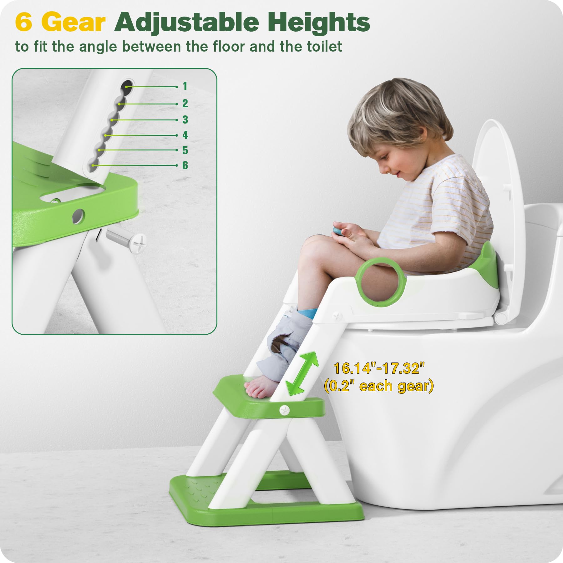 Rabb 1st potty seat upgraded triangular base boosts stability during climbing