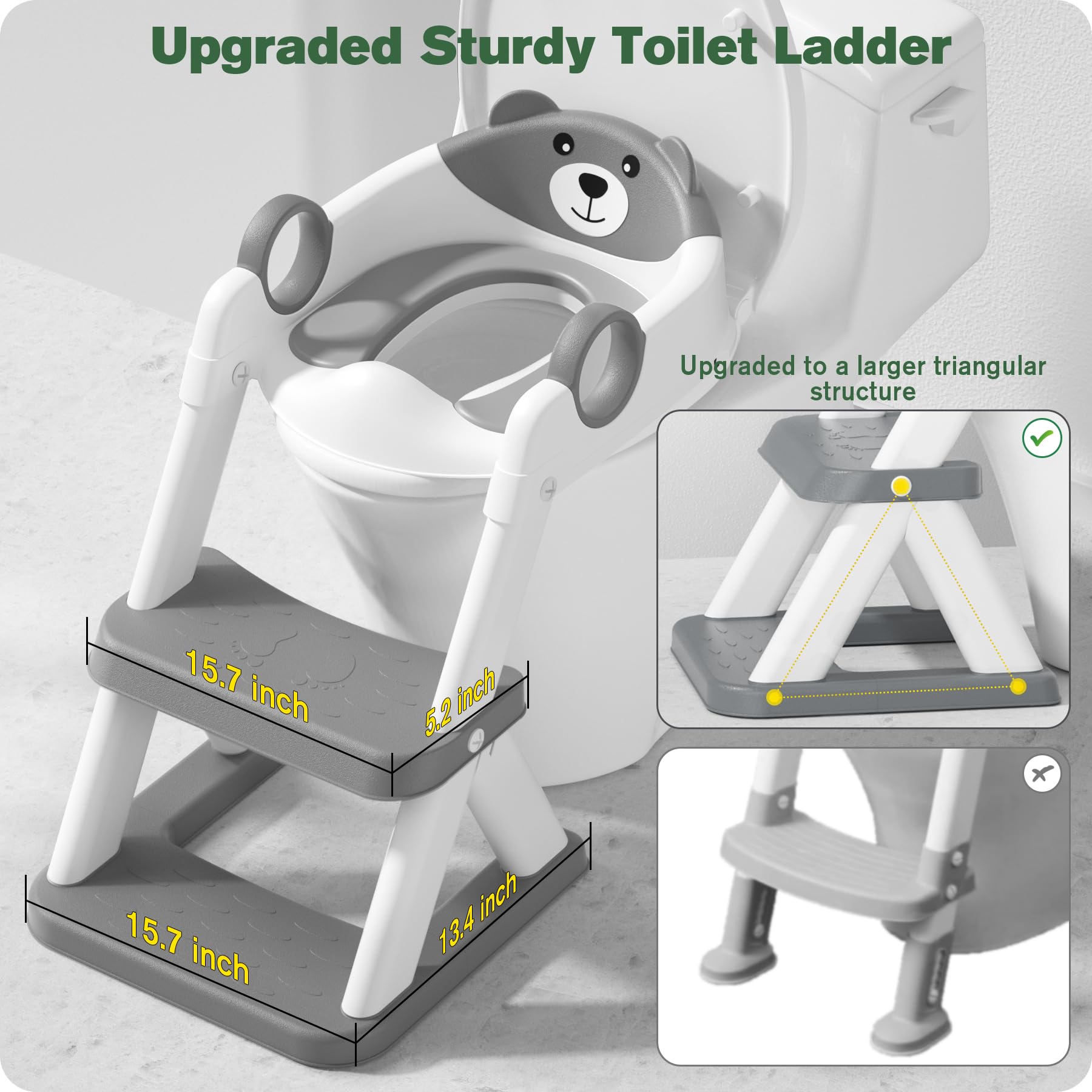 RABB 1ST upgraded triangular-frame design highlights sturdy support during climbs.