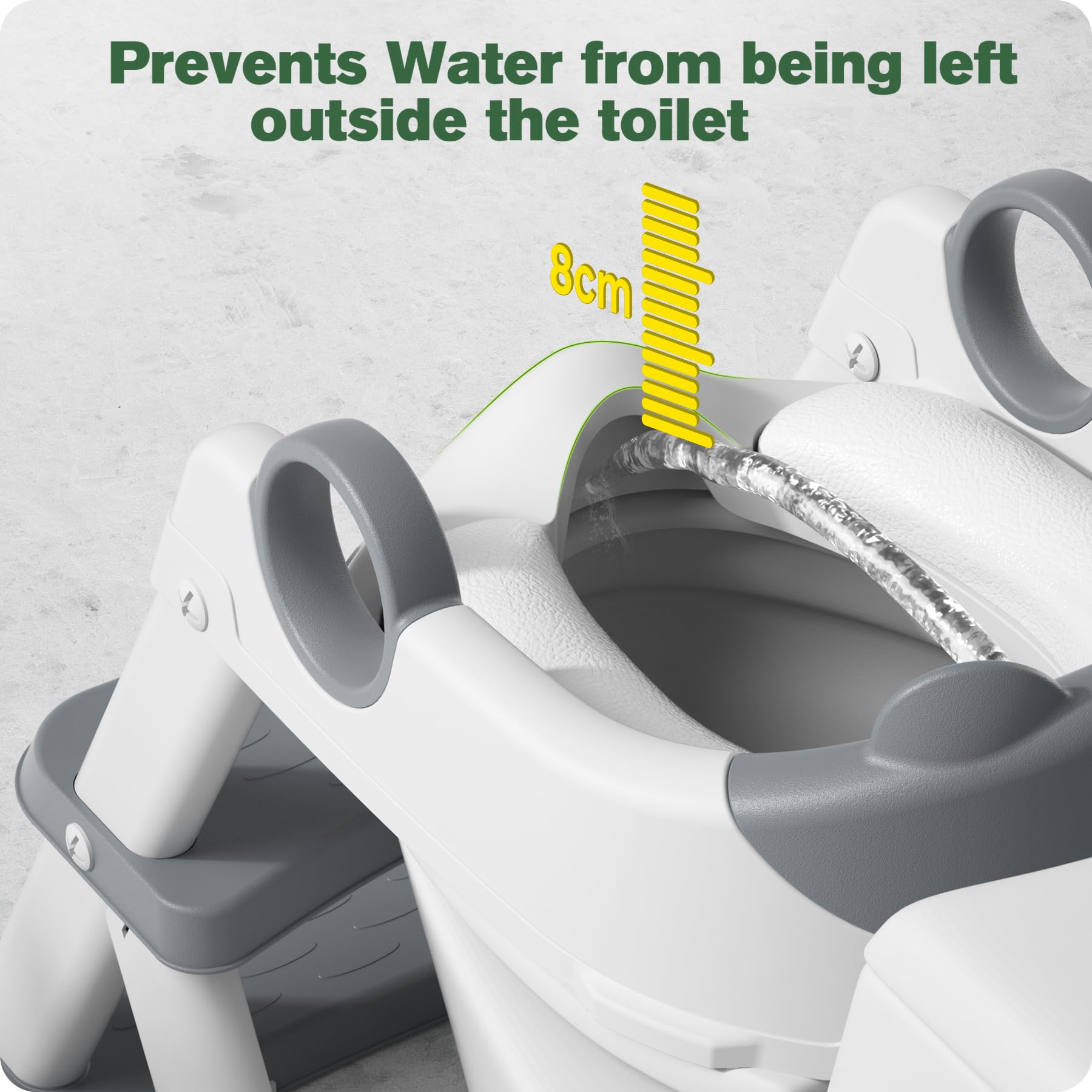 RABB 1ST potty seat upgraded triangular structure for stability during climbs