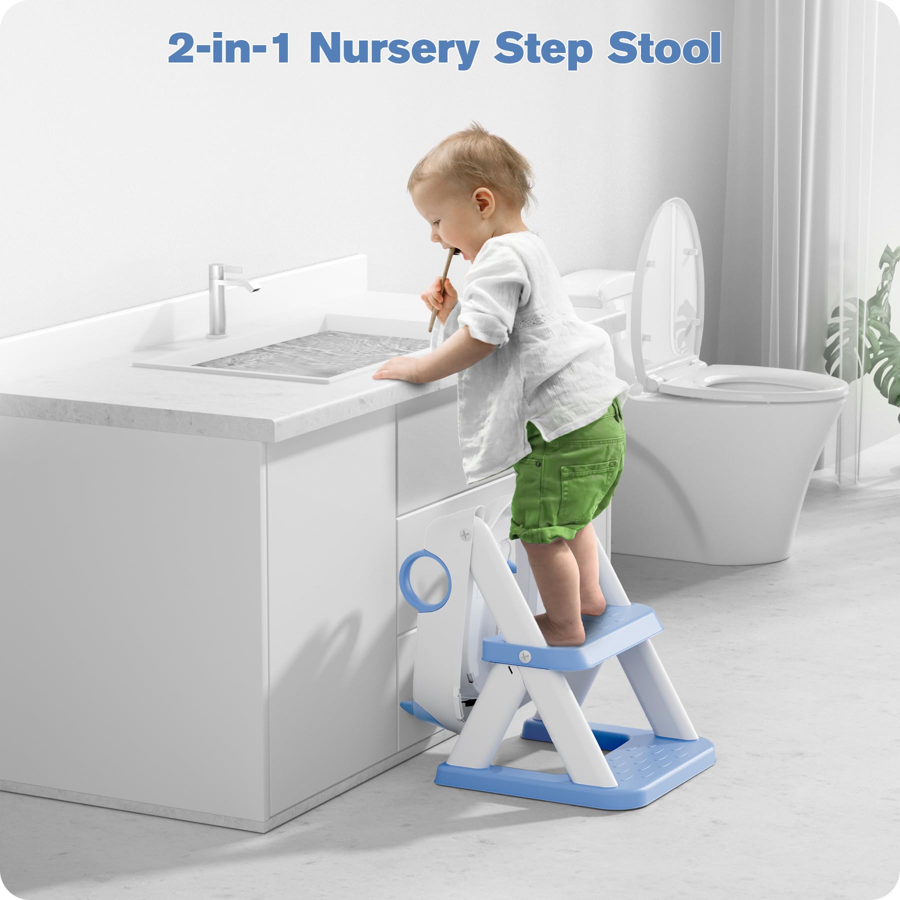 RABB 1ST wide stepping surface reduces fear when climbing.
