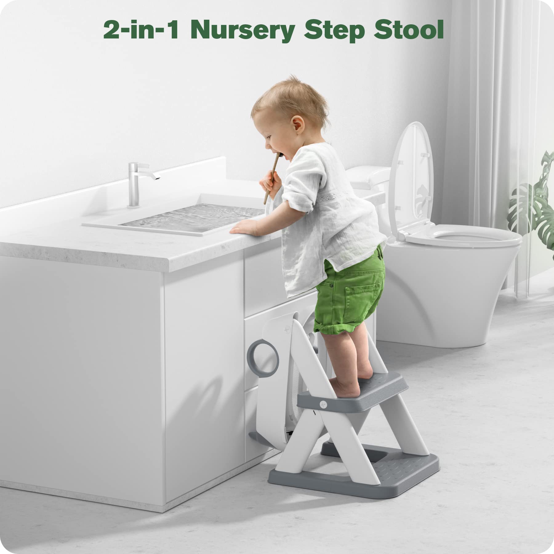 RABB 1ST potty seat widened stepping surface for comfortable footing