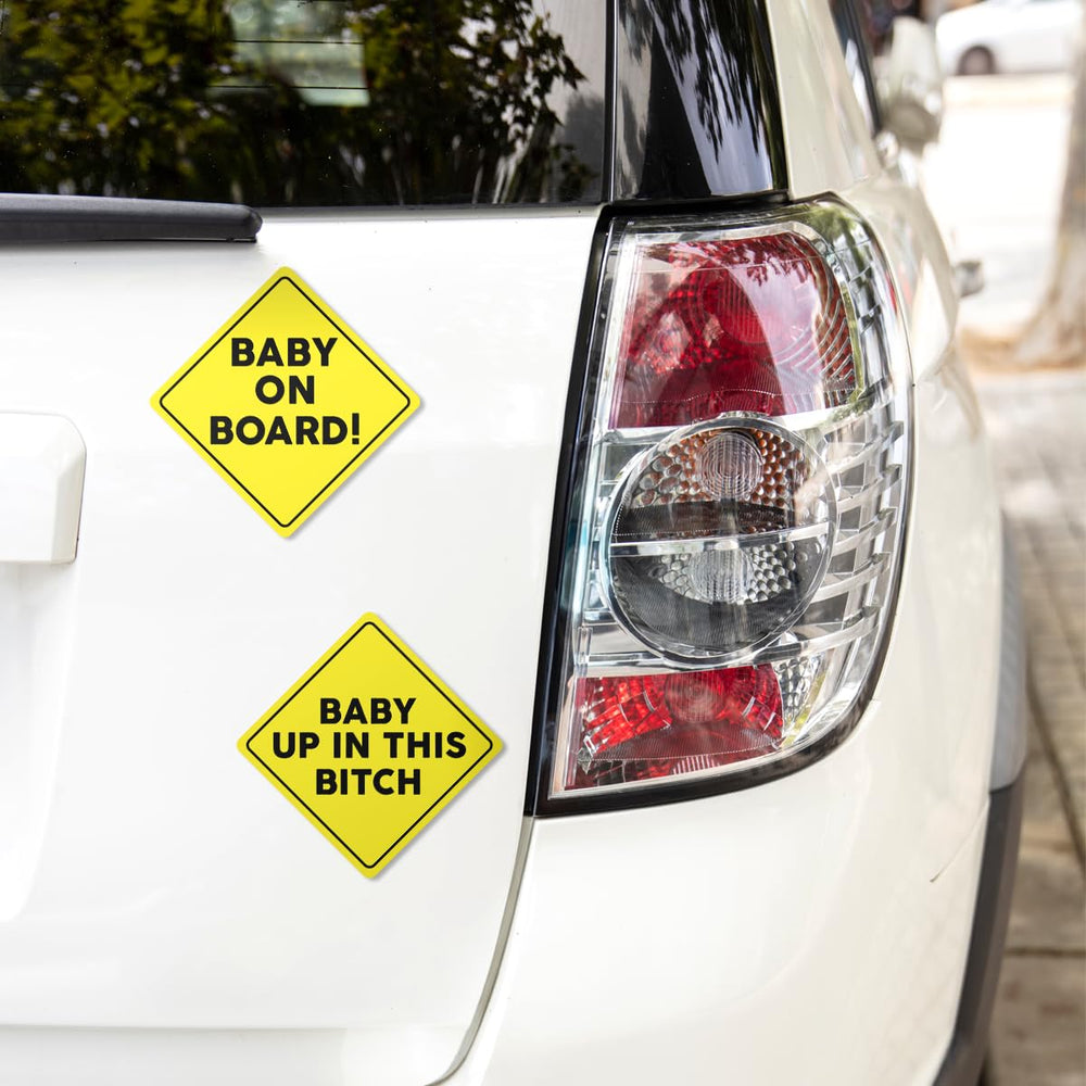 RABOWA Baby On Board large sticker for car windows and bumpers.