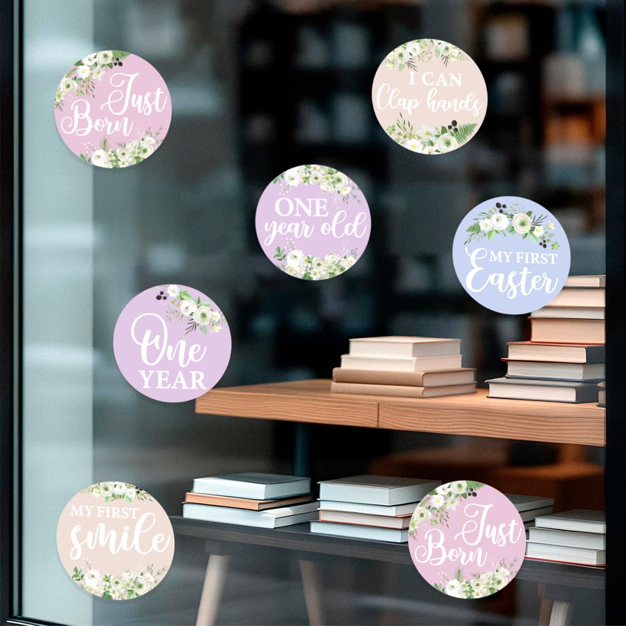 RABOWA elegant calligraphy design stickers ideal for baby scrapbook pages.