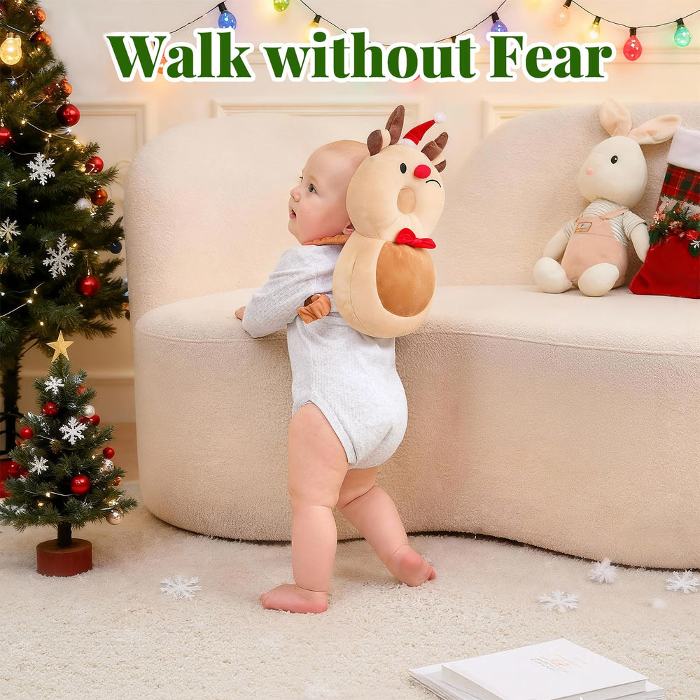 Raalitego Baby Head Protector Backpack adjustable harness clip ensures secure, comfy wear.