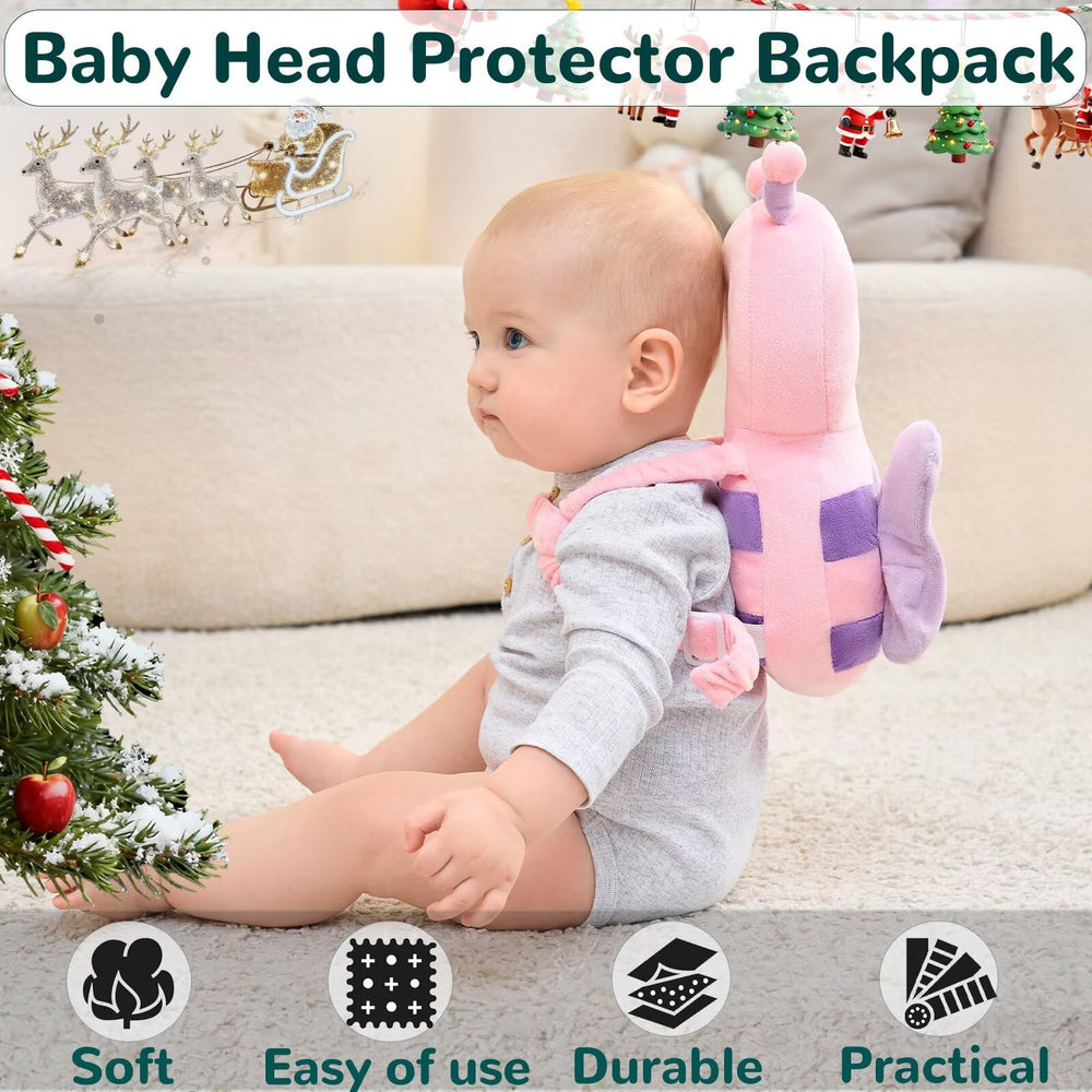 Raelitego infant harness with adjustable plush straps suitable from crawling to walking.