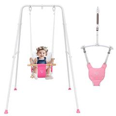 RAGOZONERY 2in1 baby jumper frame assembly shows tool-free setup for quick playtime