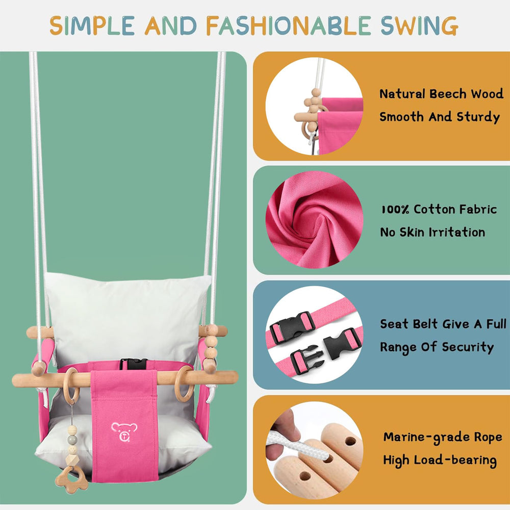 RAGOZONERY durable metal frame stand provides sturdy support for growing kids