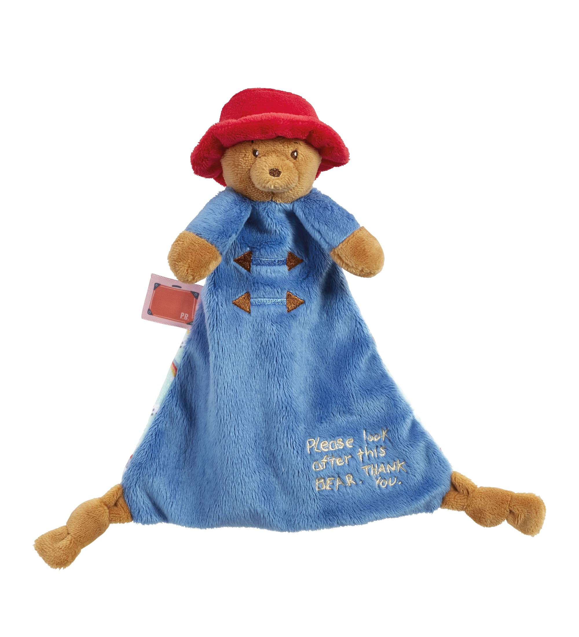 Rainbow Designs Paddington Comfort Blanket highlights soft plush fabric for gentle newborn comfort