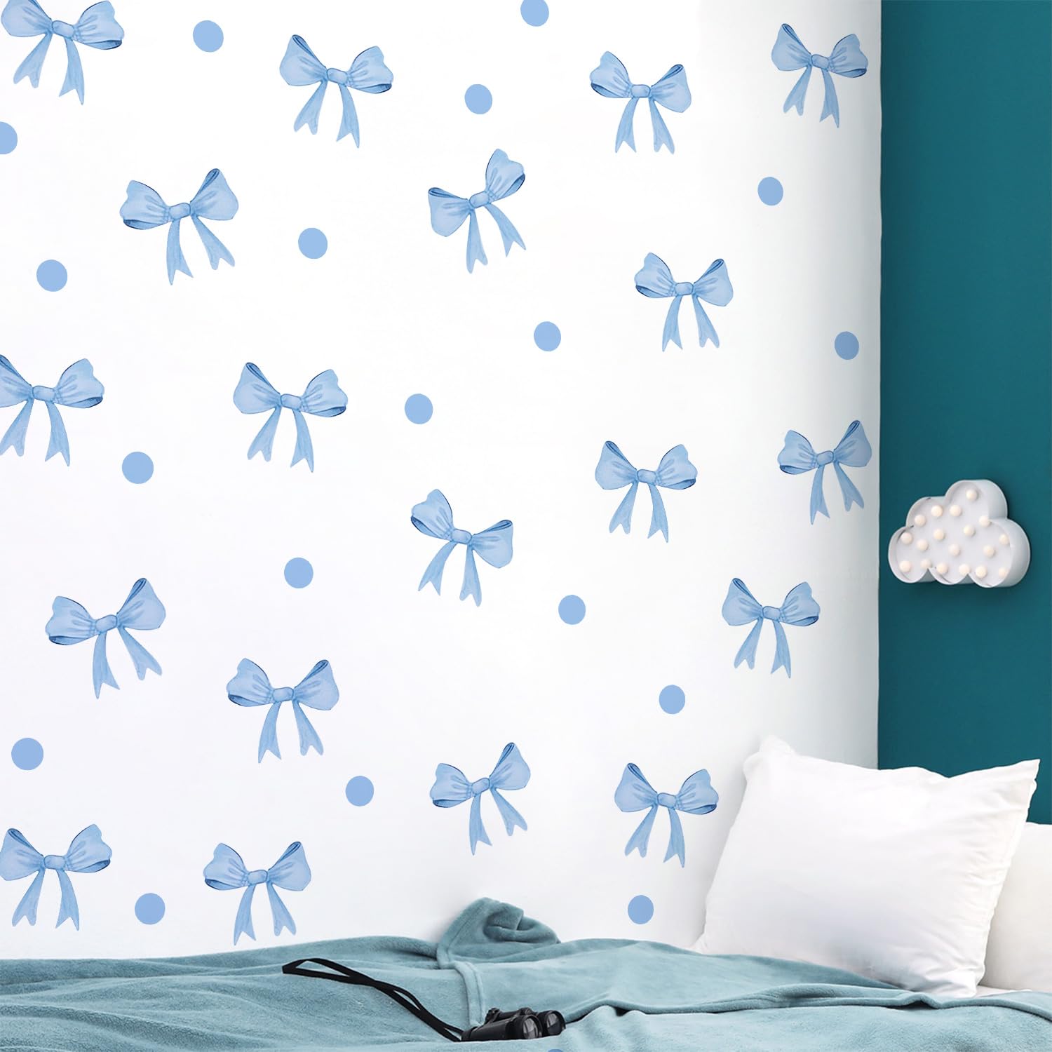 RAINBOW WSK nursery decor bow adds playful room accents.