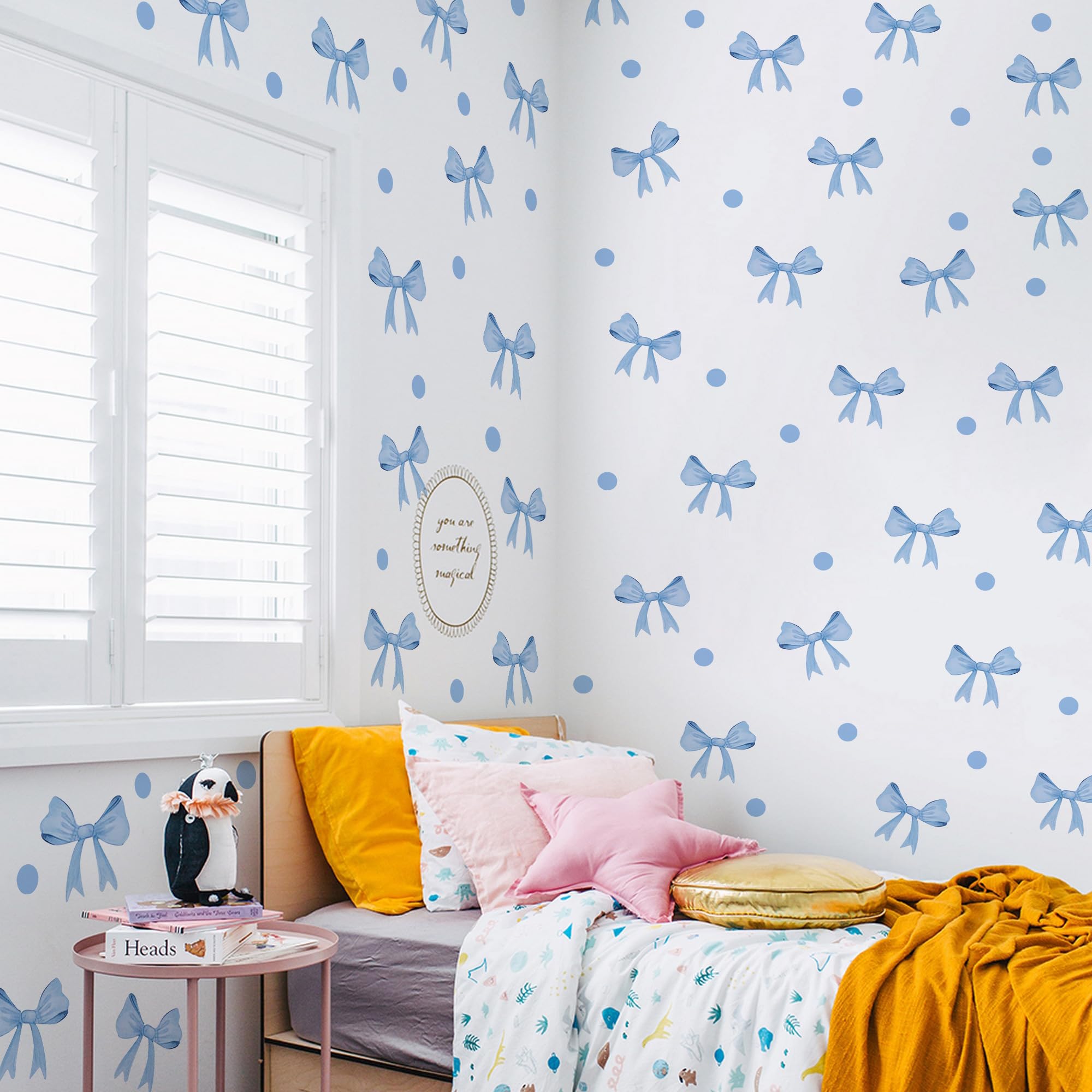 RAINBOW WSK peel-and-stick application makes wall decor easy.