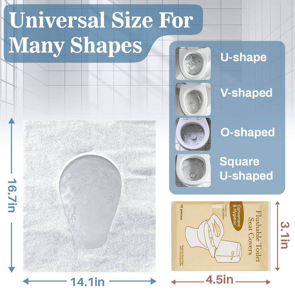 RAINFLOW biodegradable seat covers made from virgin wood pulp for eco-friendly protection.