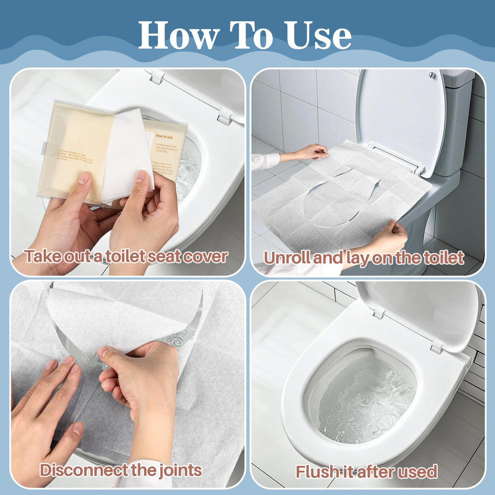 RAINFLOW oval seat covers fit round and elongated seats without slipping.