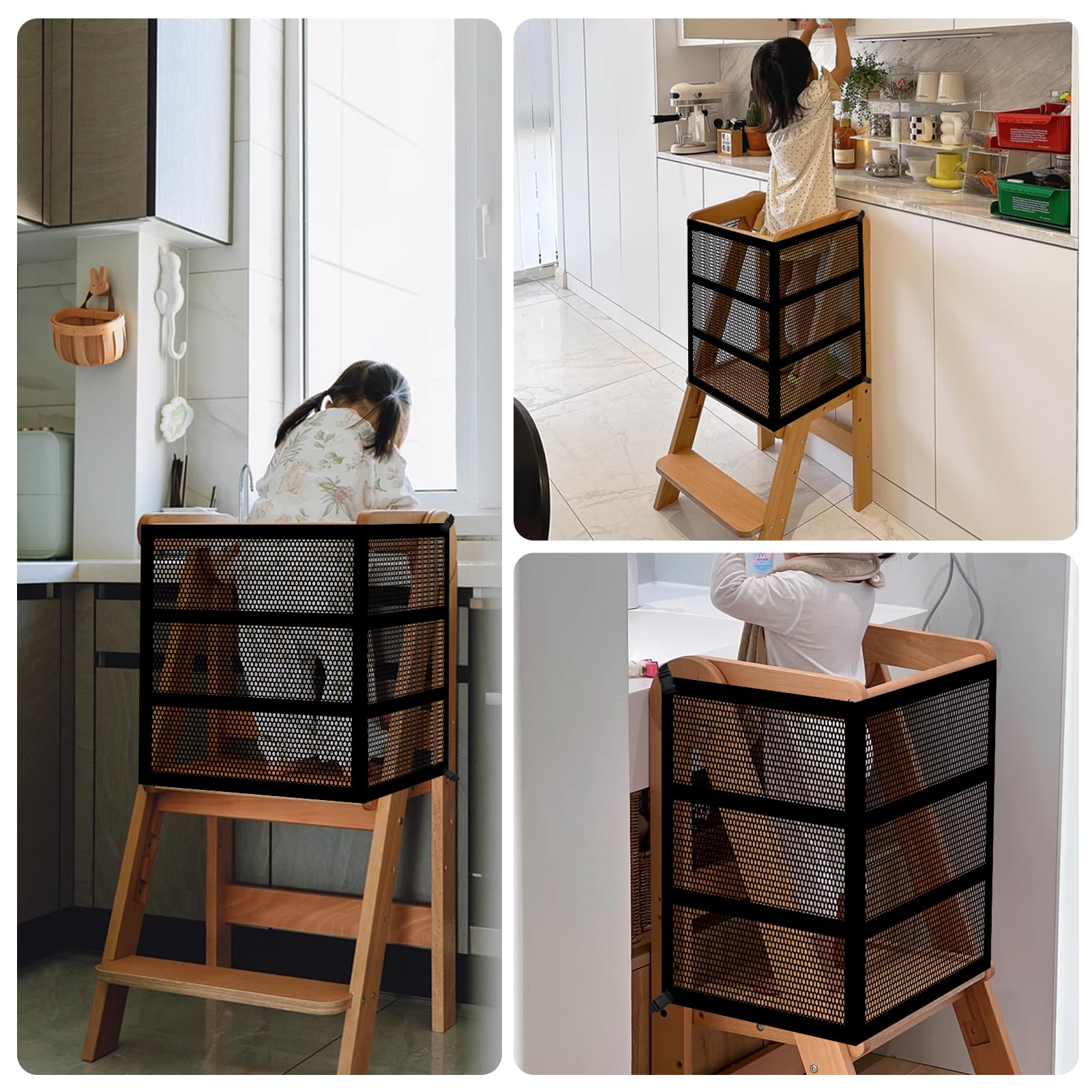 Rainmae safety net storage image illustrates easy folding and space-saving design.