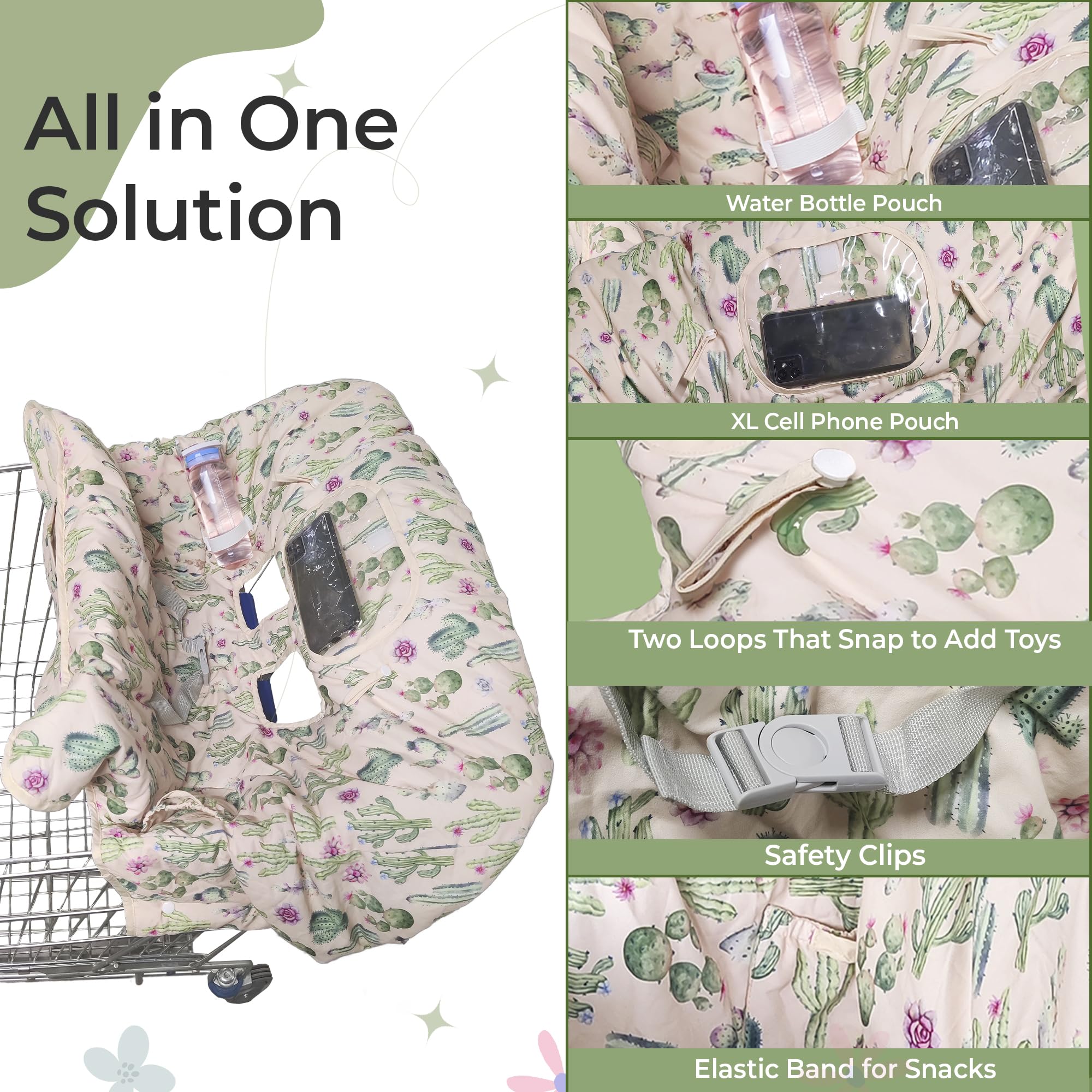 Raising Willow cart cover with safety clips to secure items during errands