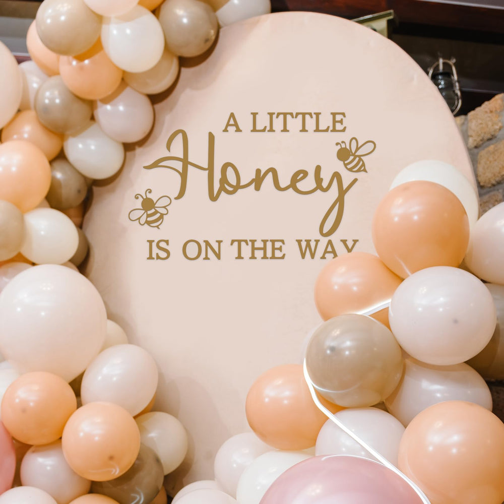Ramciyo gender reveal decor display for easy peel and stick application.
