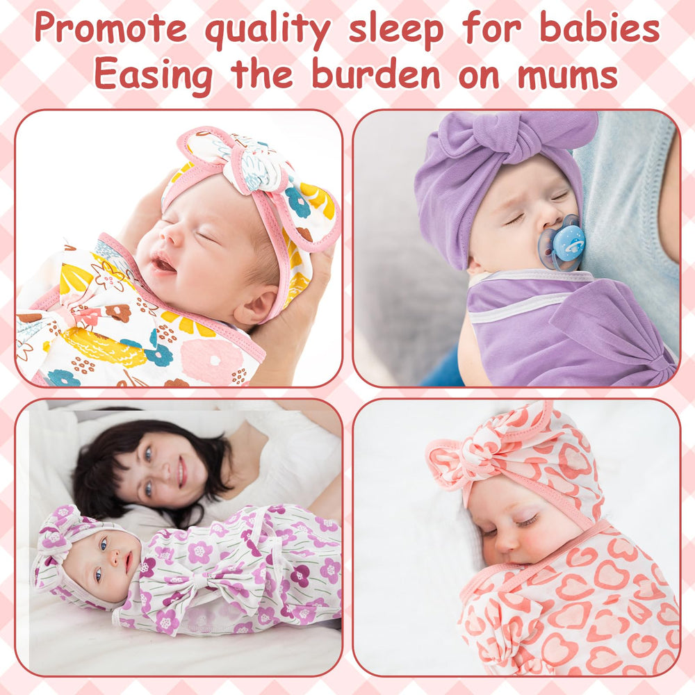 Ramede pink 55x48 cm swaddle fits growing newborns