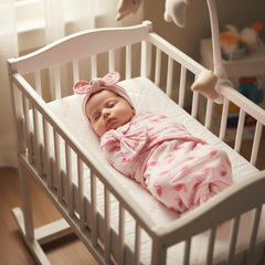 Ramede pink baby hats with swaddles for cozy newborn wear