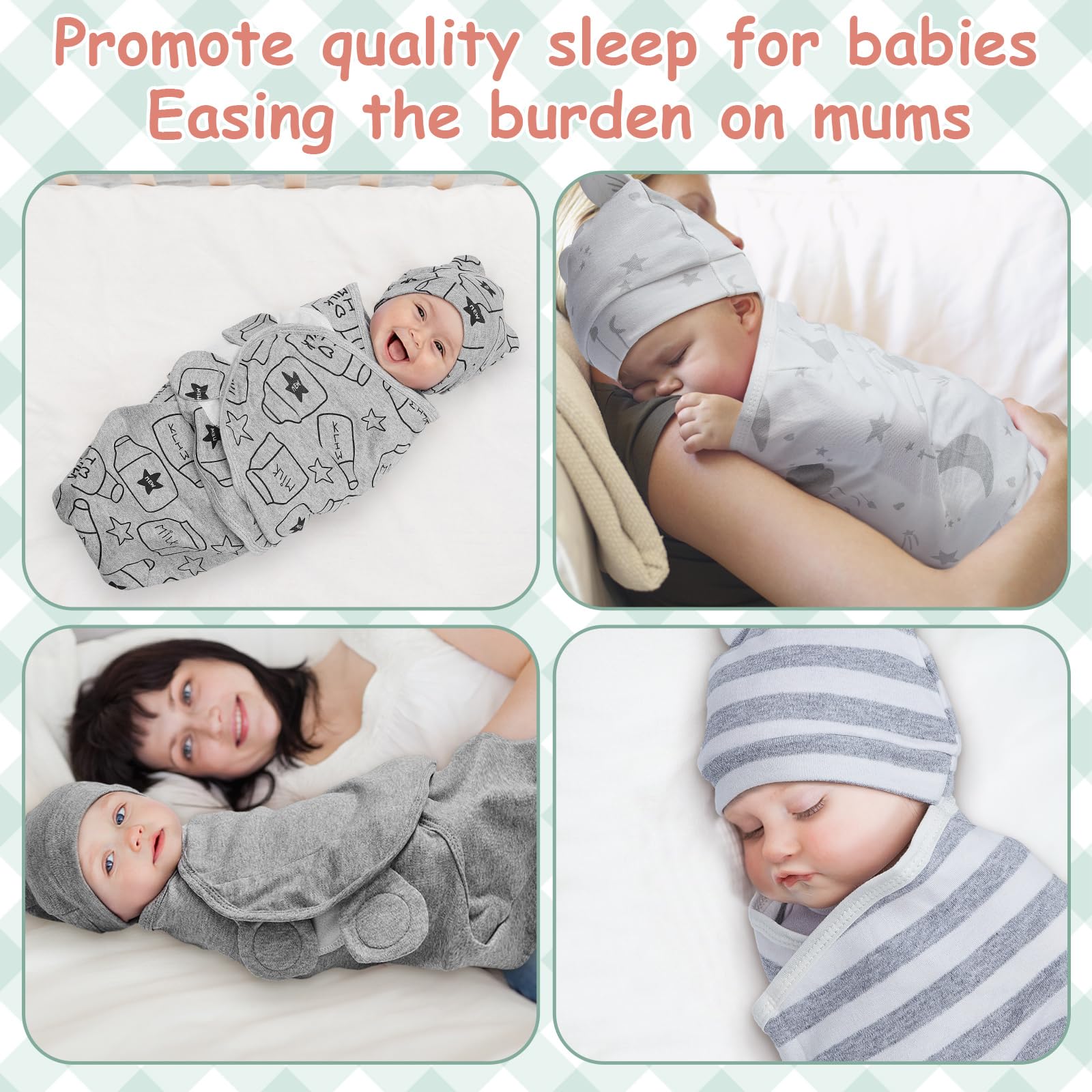 Ramede baby sleep scene swaddle illustrates a serene sleep environment.
