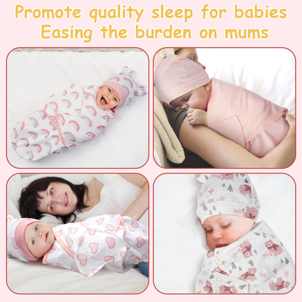 Ramede Love Pink baby hats close-up with gentle trim for cozy days.