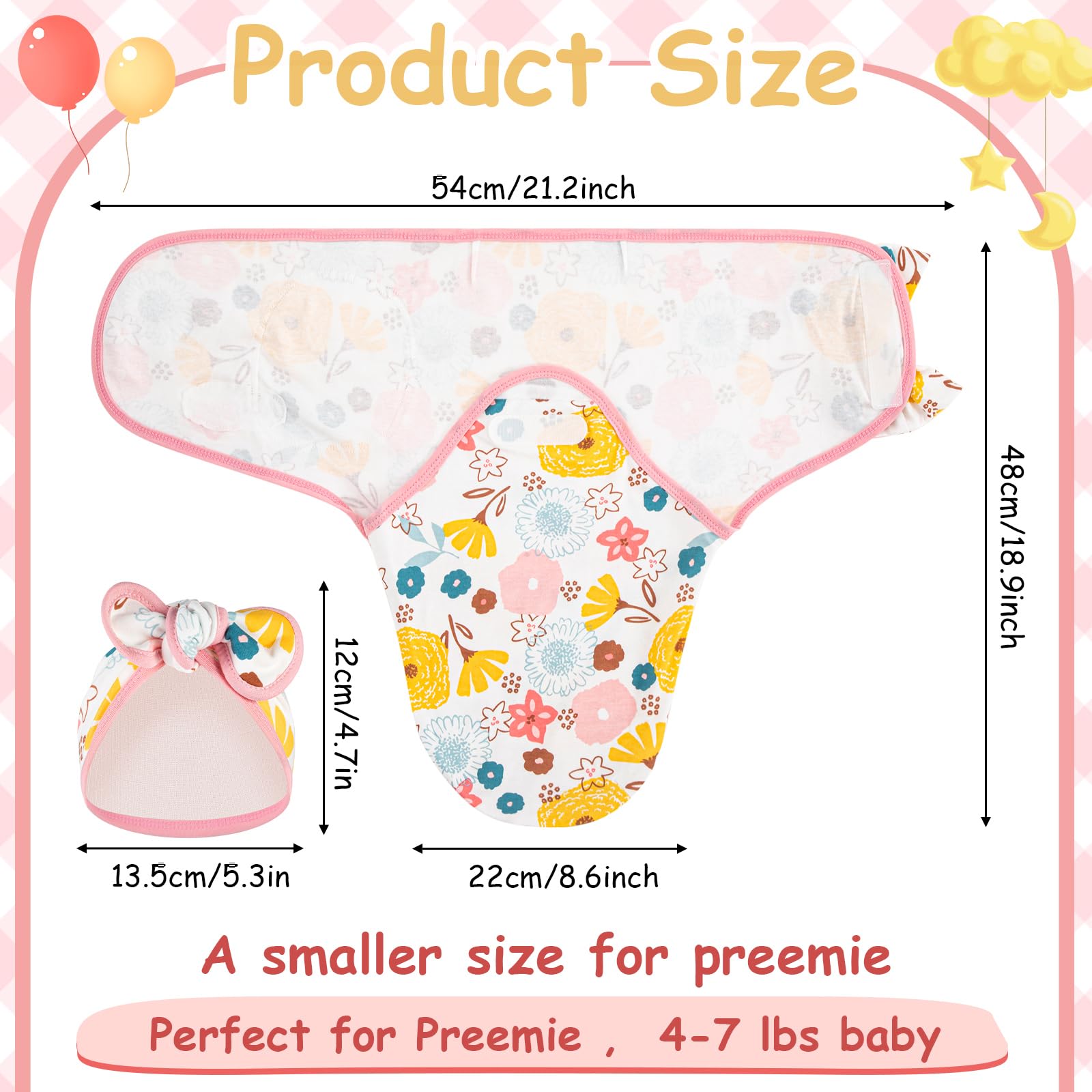 Ramede soft cotton pink swaddle enhances breathable comfort