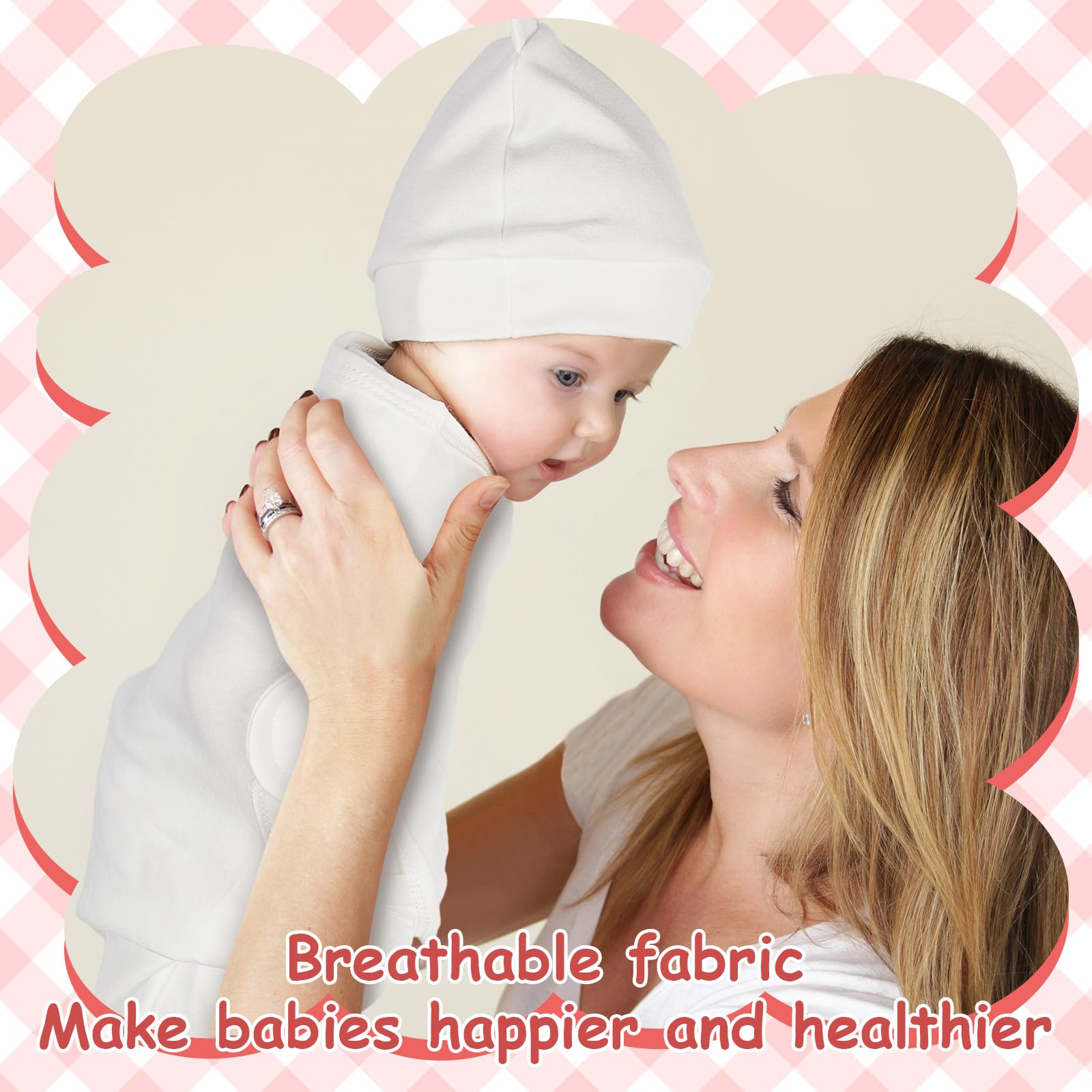 Ramede swaddle 0-3m fit demonstrates adjustable sizing for growing babies
