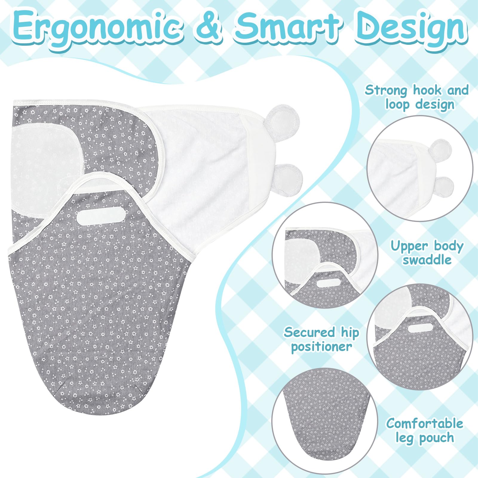 Ramede cotton swaddle close-up showing soft breathable fabric for delicate baby skin.