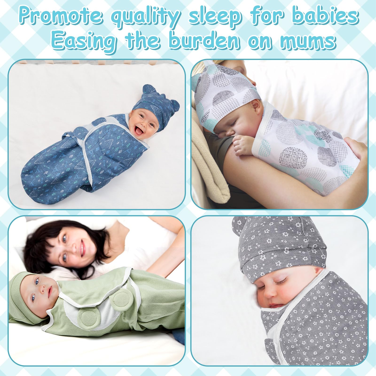 Ramede swaddle size 28.74 x 19.69 inches for versatile wrapping.