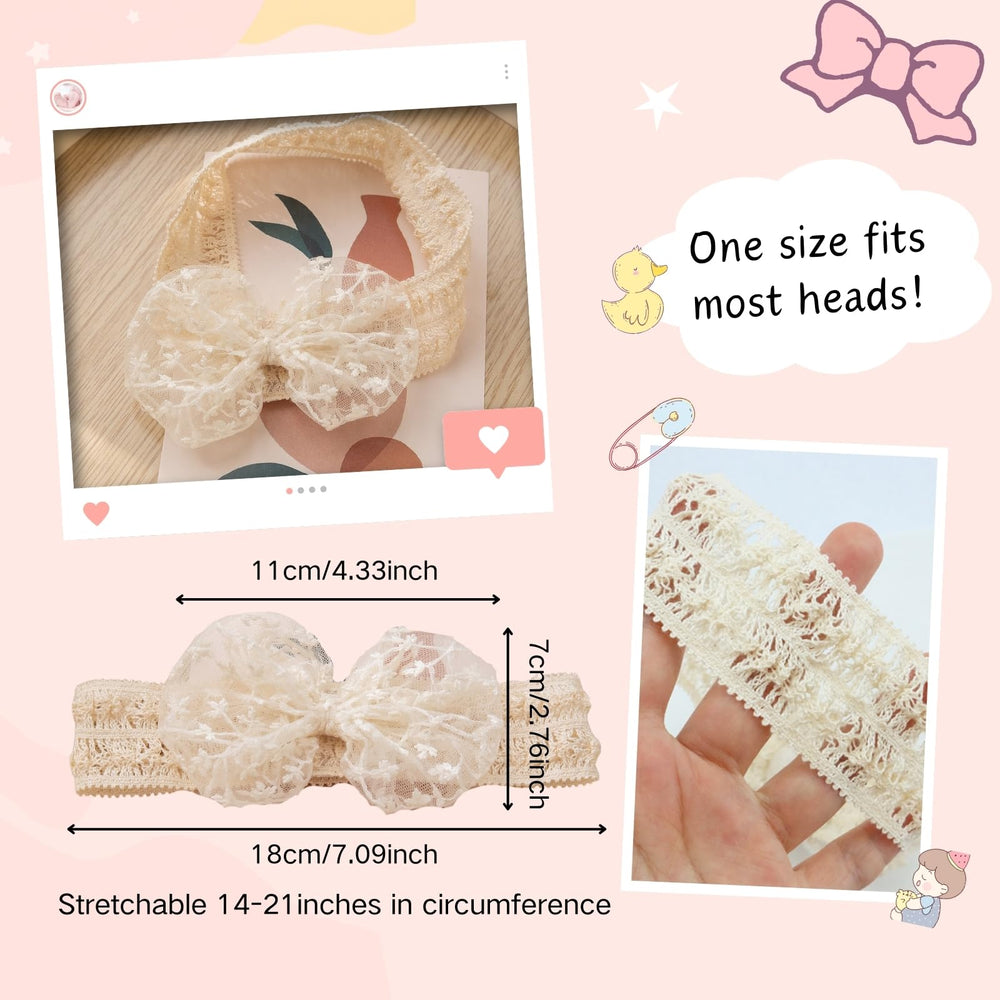 Rannyrena baby headband soft stretchy elastic closeup for everyday comfort.