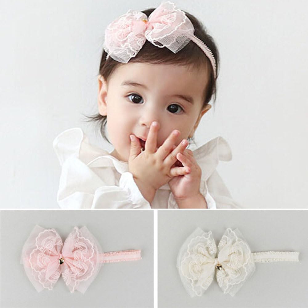 Rannyrena pink headband ideal for baby photography sessions.